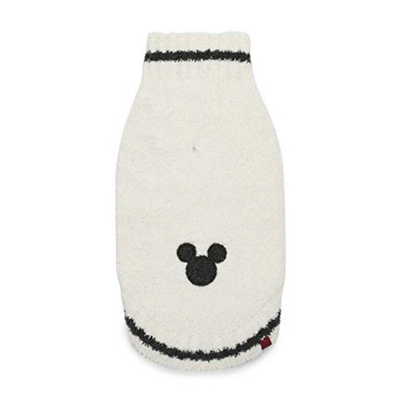 Barefoot Dreams Disney Mickey Mouse Pet Sweater Cozy Chic Cream/Carbon Soft XS - Picture 3 of 7